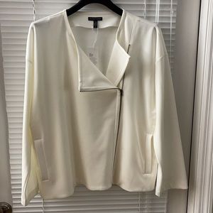 Eileen Fisher Flex Tencel Ponte Round Neck Jacket